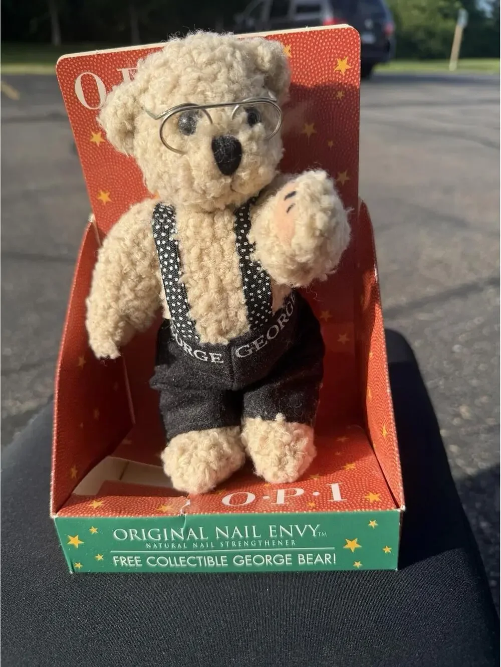 Vintage OPI George Bear 2000 Collectible Teddy Bear‎